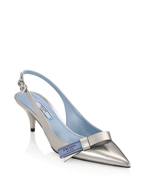 prada kitten heel suede slingback pumps|prada kitten heel pump.